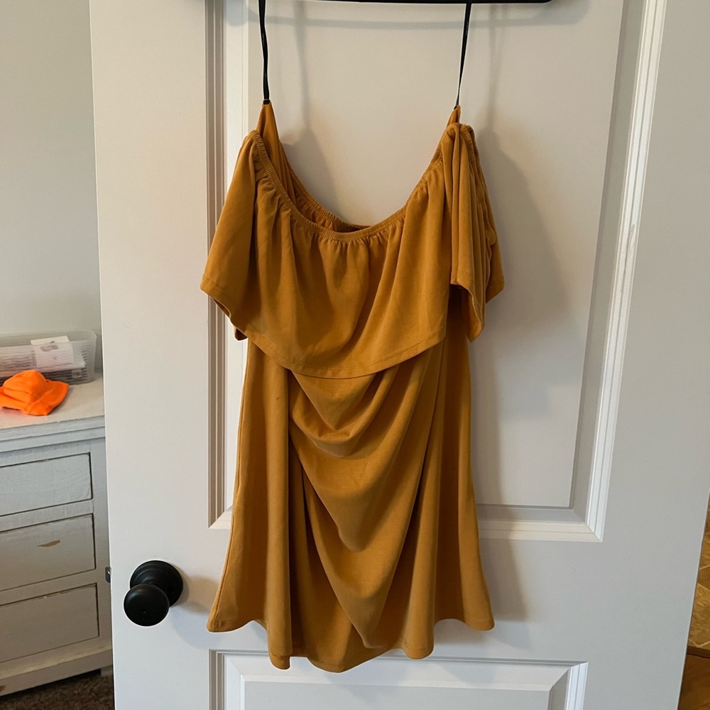 Off shoulder mini dress